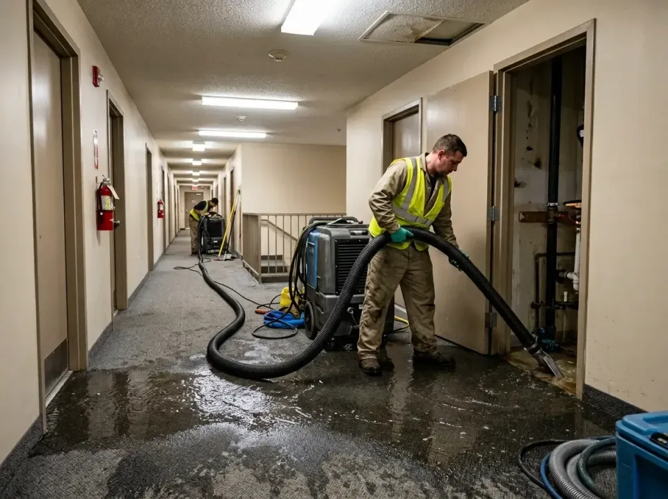 multi-unit-apartment-hallway-f-005 — frequently asked questions, Emergency Burst Pipe Water Extraction & Removal in Navy Yar…